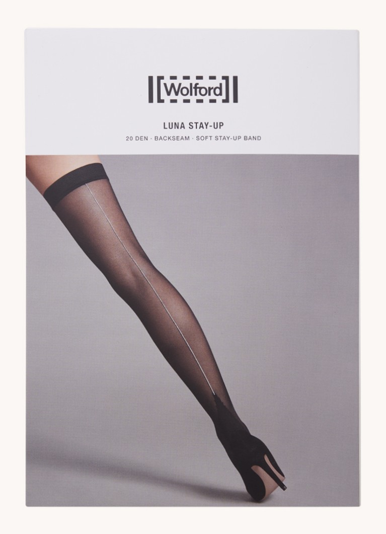 Wolford Luna holdups met lurex in 20 denier • Zwart • de Bijenkorf