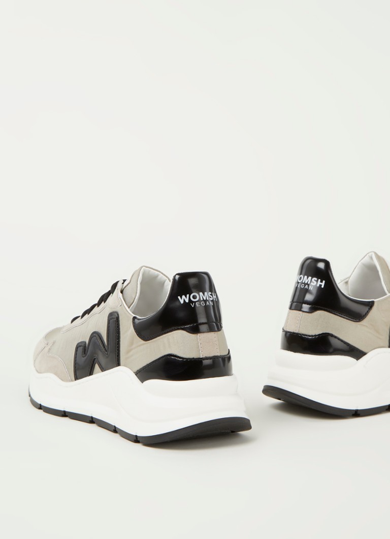Womsh Schoenen Womsh Dames Womsh Vegan Wave Sneaker • Lichtgrijs