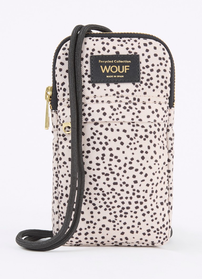Wouf - Vivianne telefoonhoes met stippenprint - Beige