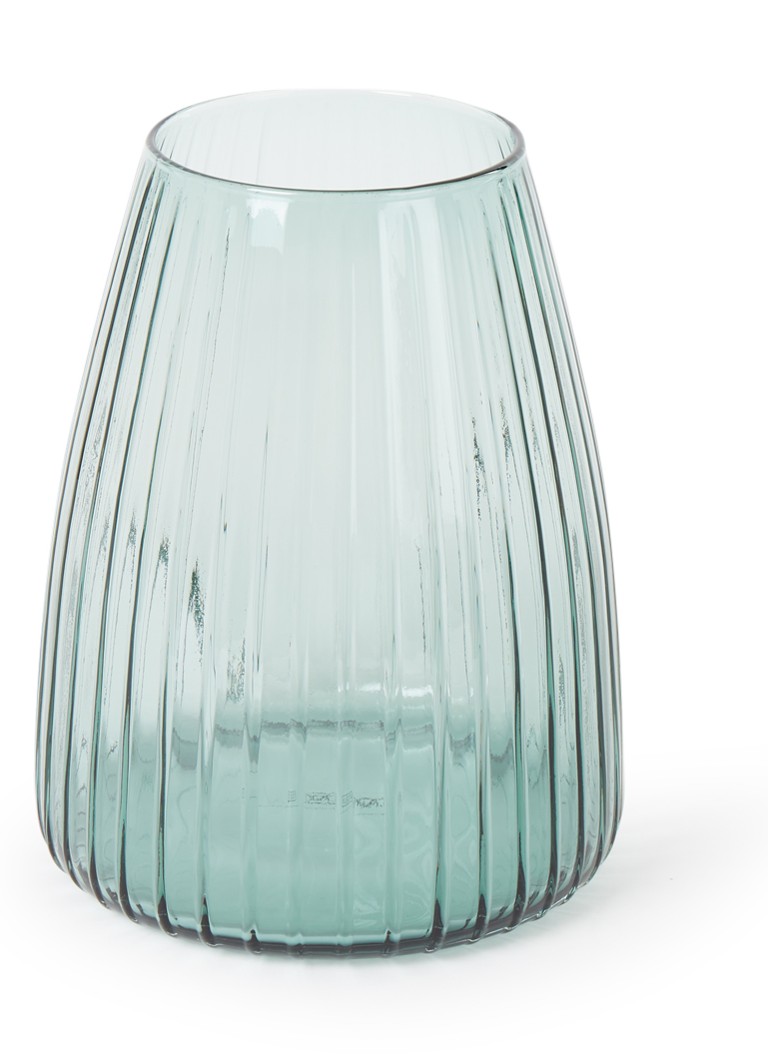 XLBoom Dim Stripe Medium vaas 23 cm • Lichtgroen • de Bijenkorf