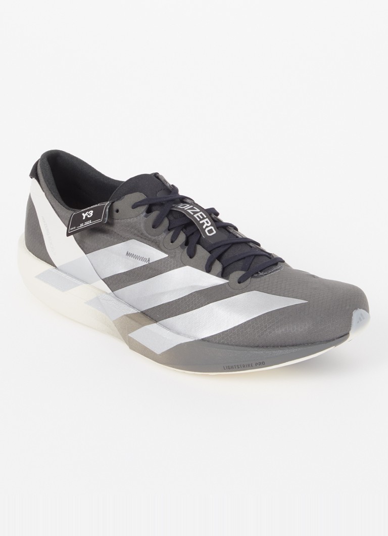 Y-3 - Adios sneaker met gebreid bovenwerk - Donkergrijs