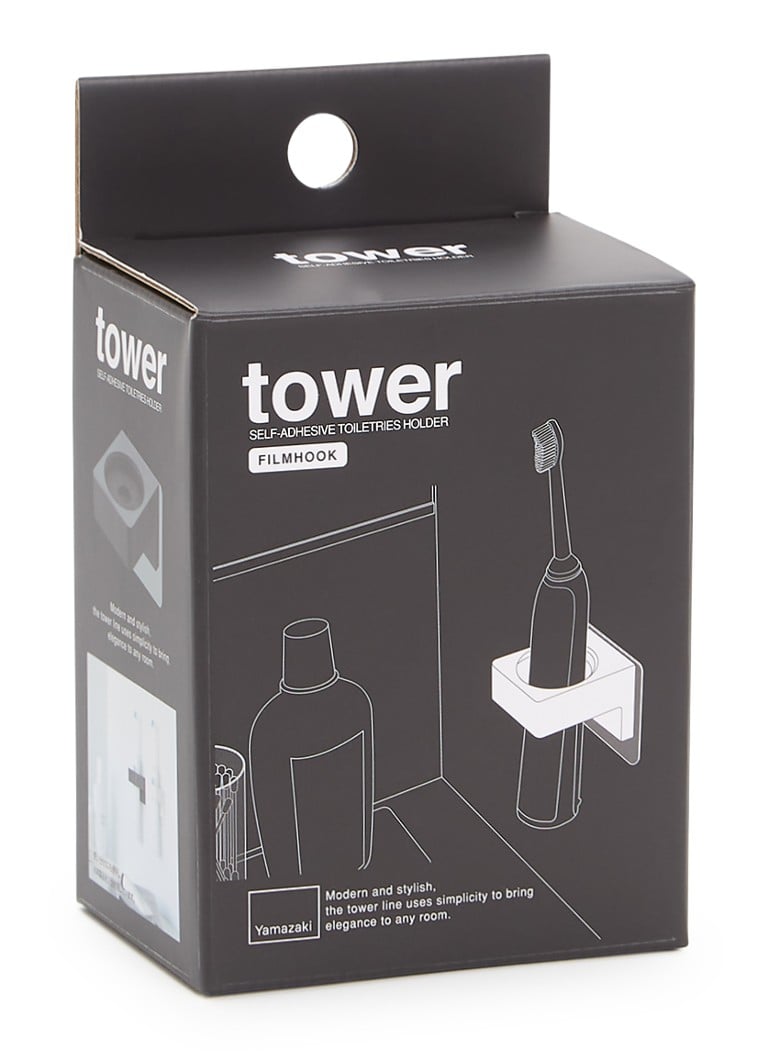 Yamazaki - Tower tandenborstelhouder 6 cm - Zwart