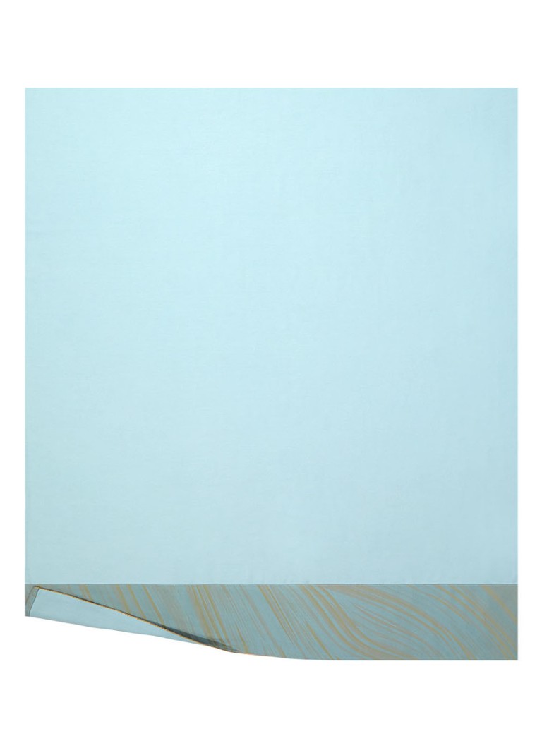 Yves Delorme - Auloin laken van biologisch katoensatijn 300TC - Turquoise