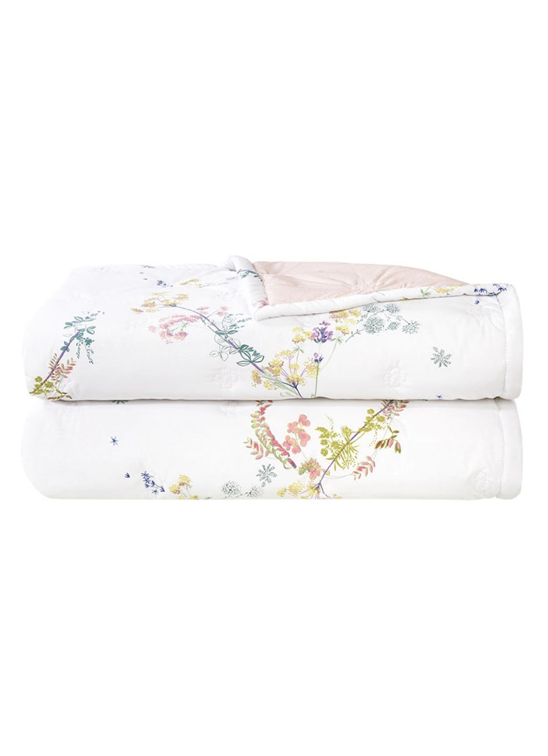 Yves Delorme Herba bedsprei van katoen perkal • Gebroken wit • de Bijenkorf