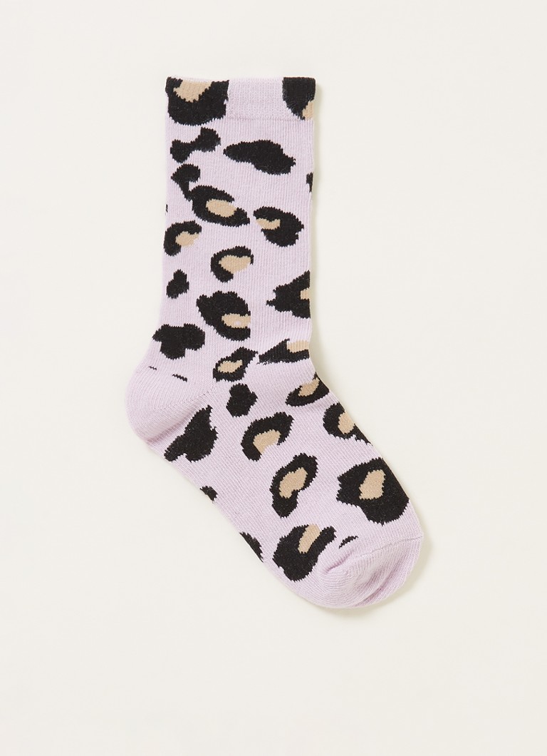 Z8 sokken met panterprint • Lila de Bijenkorf