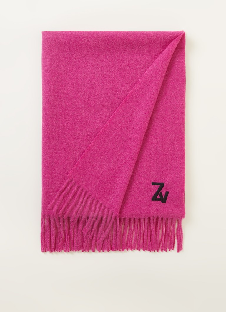 Zadig&Voltaire - Fijngebreide sjaal 190 x 70 cm - Fuchsia