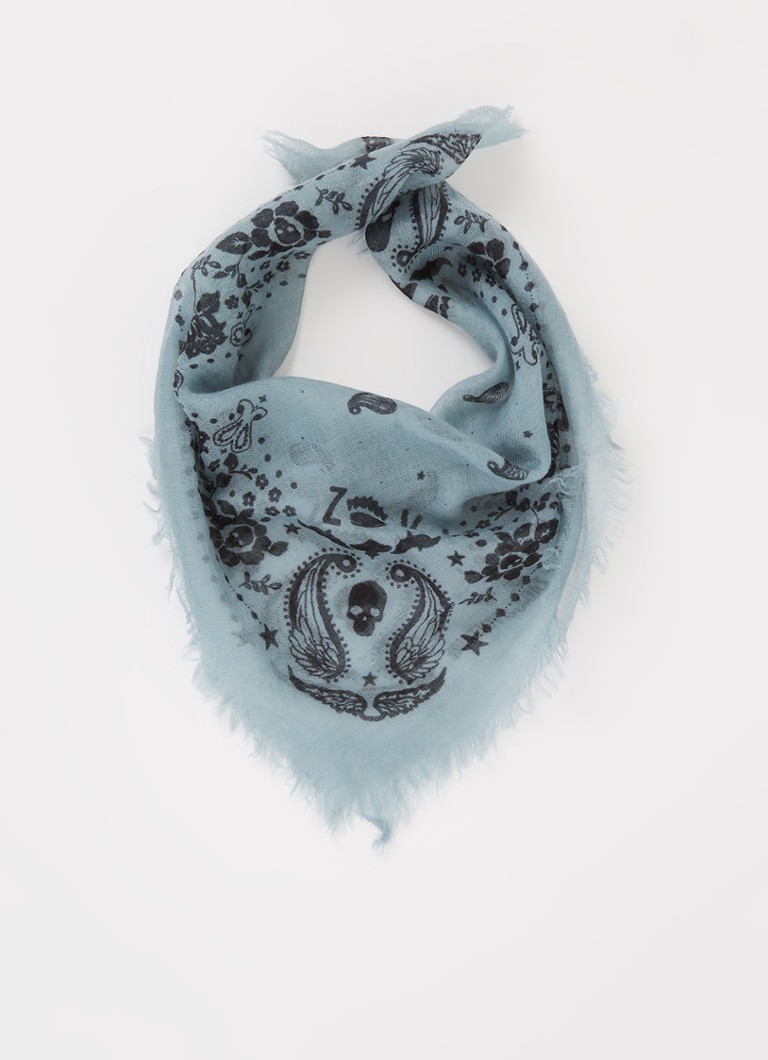 Atletisch Melodieus Parasiet Zadig&Voltaire Nuage Nano sjaal van kasjmier 60 x 60 cm • Lichtblauw • de  Bijenkorf
