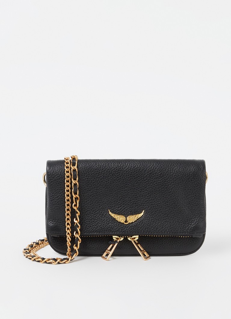 Zadig Voltaire Rock Nano Grained Clutch Van Leer Zwart De Bijenkorf zadig-voltaire-rock-nano-grained-clutch-van-leer-zwart-de-bijenkorf