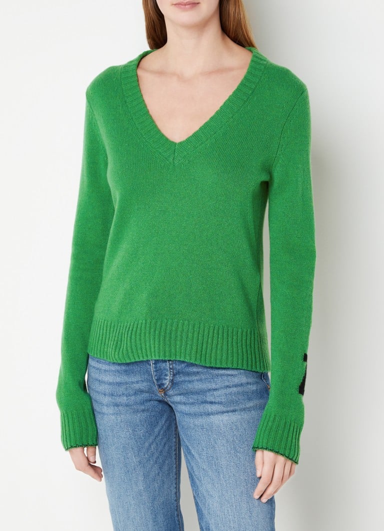 Zadig&Voltaire - Sourca grofgebreide sweater van kasjmier - Groen