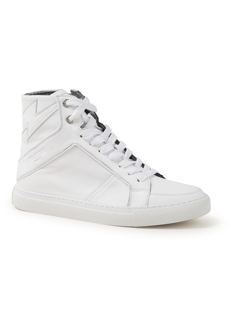 zadig and voltaire white high tops
