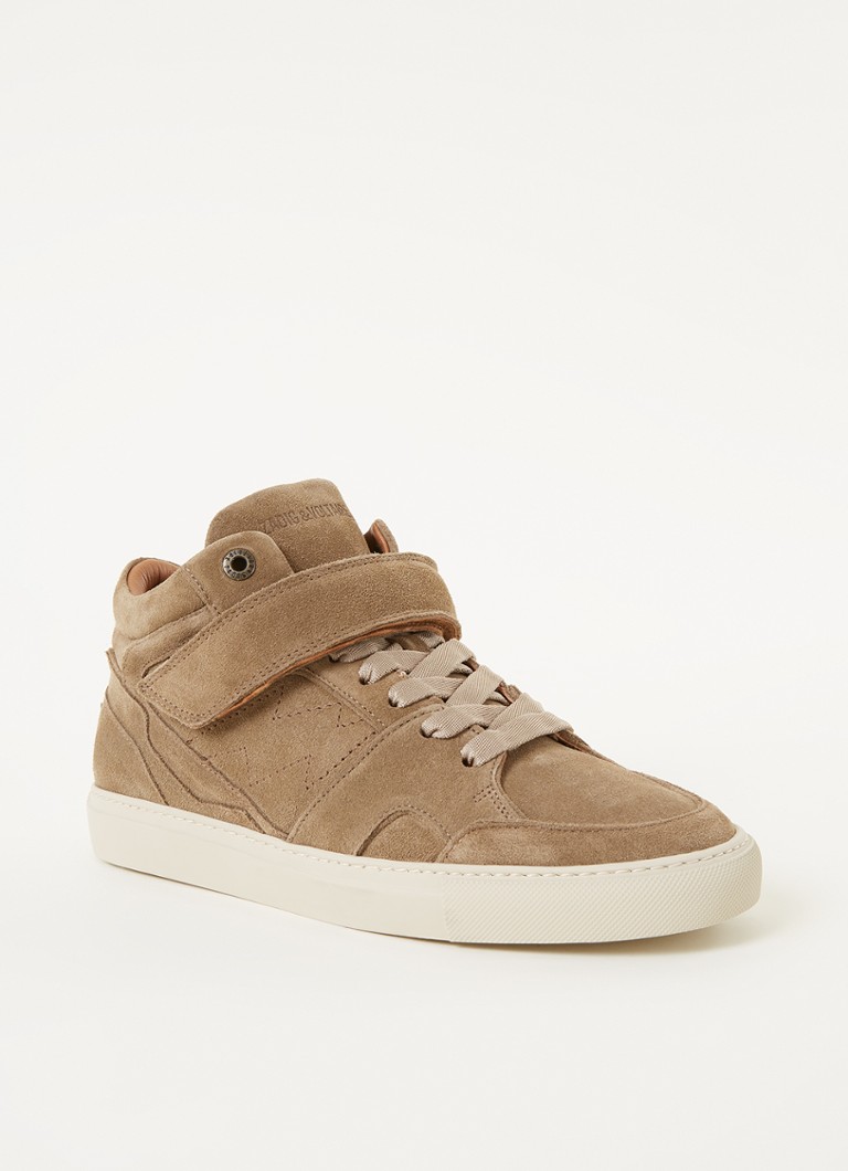 Zadig&Voltaire - ZV1747 sneaker van suède - Taupe