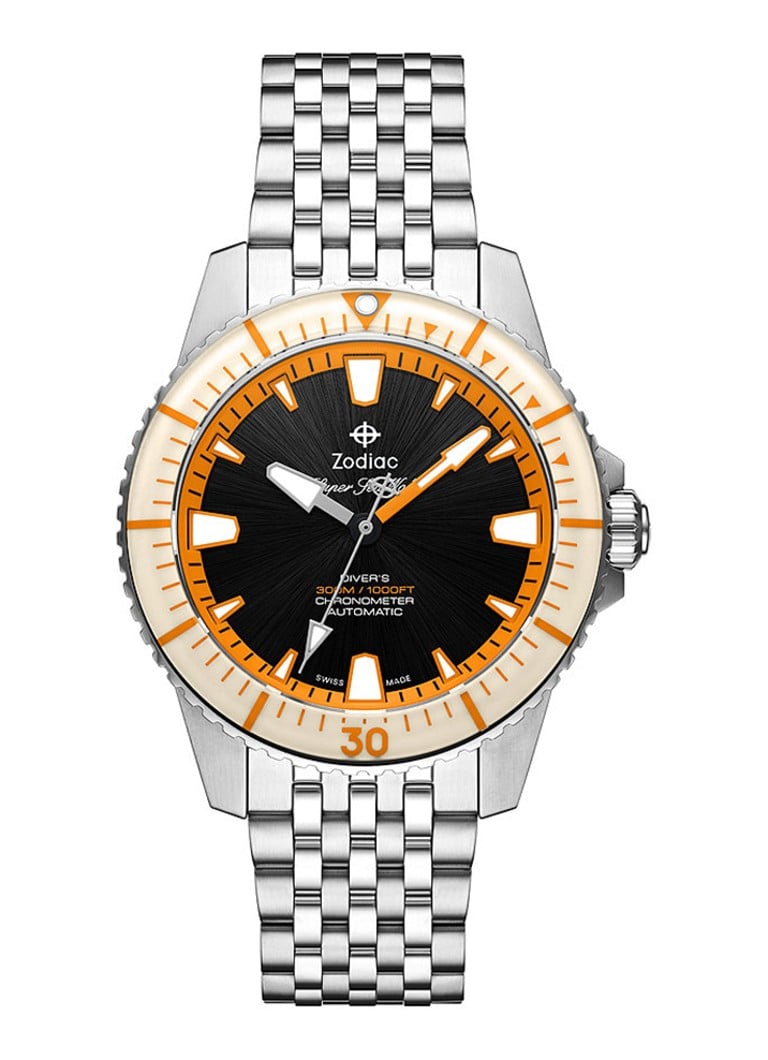 Zodiac - Super Sea Wolf horloge ZO3553 - Zilver