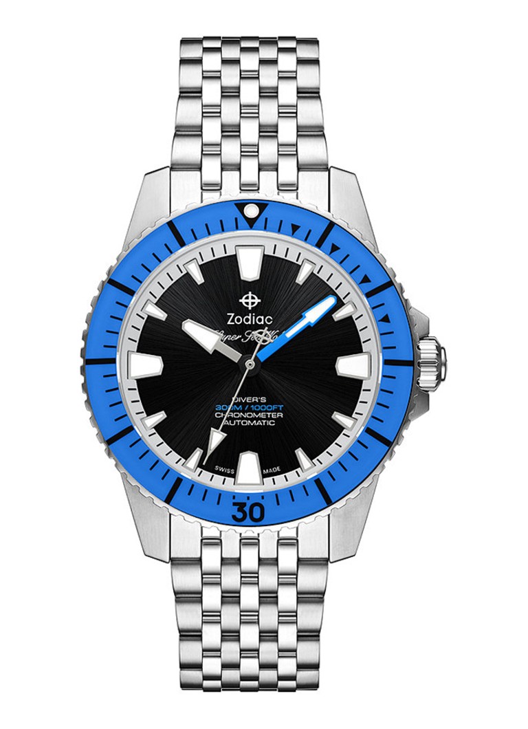 Zodiac - Super Sea Wolf horloge ZO3554 - Zilver