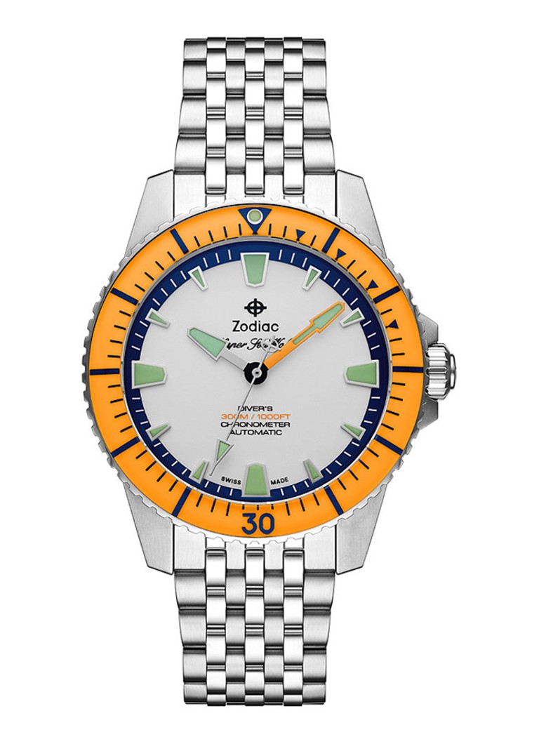 Zodiac - Super Sea Wolf horloge ZO3555 - Zilver