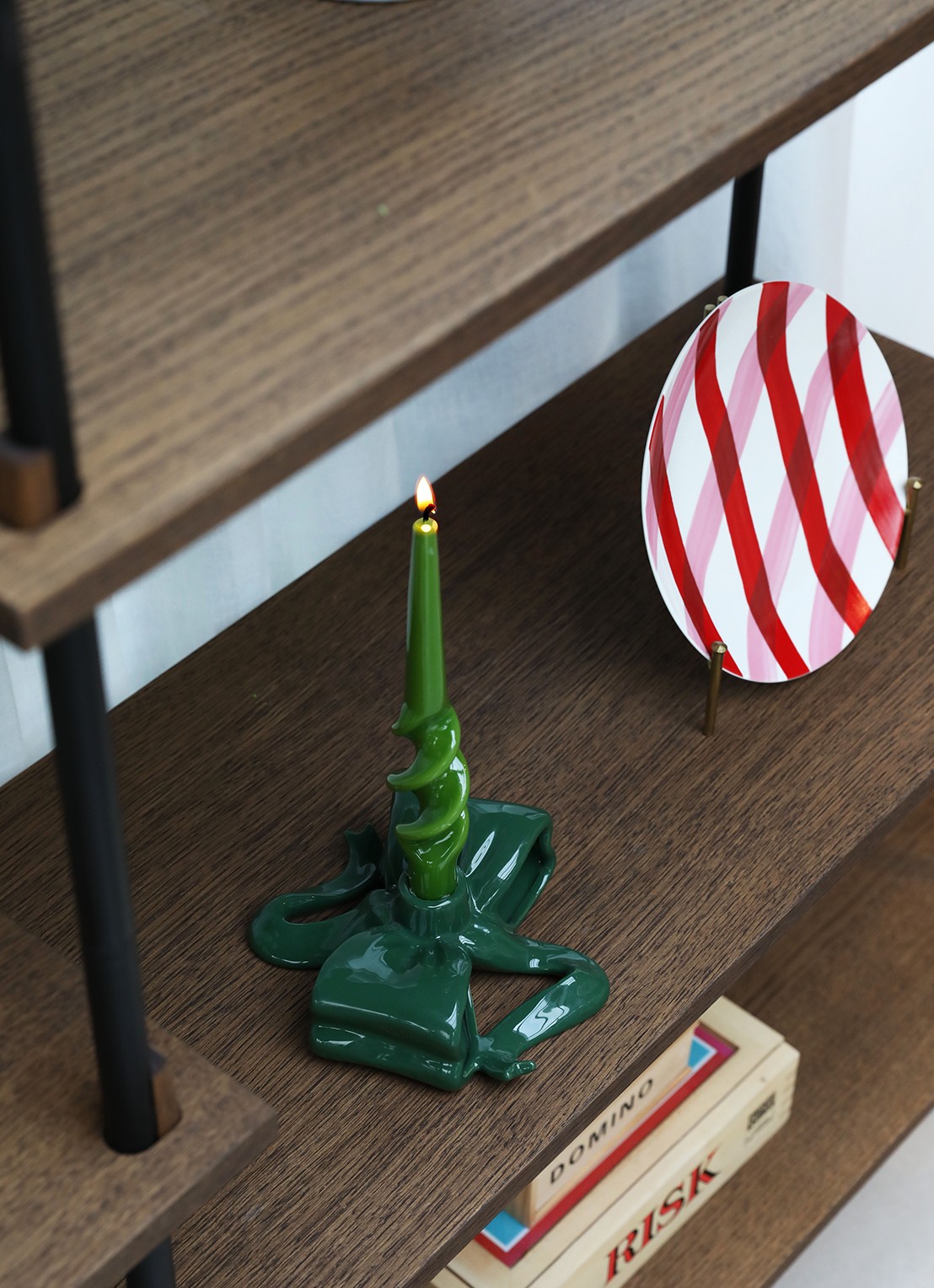 &Klevering Alpha dinerkaarsen set van 3 - detail 3 groen