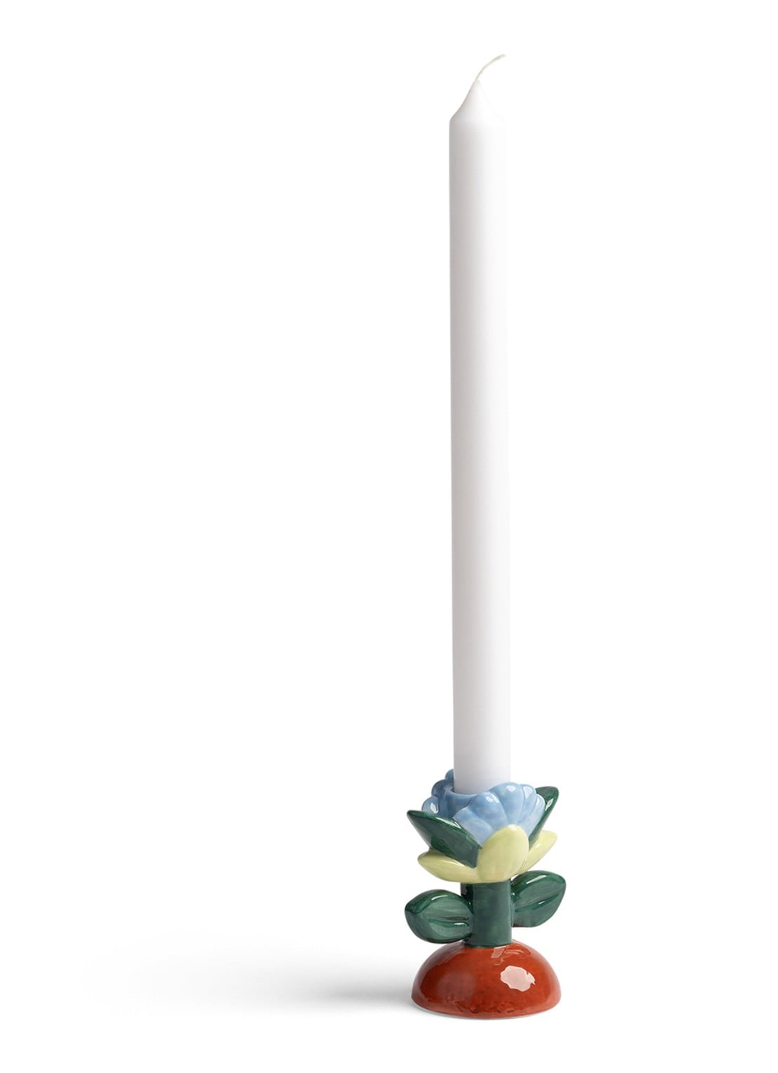 &Klevering Blume kandelaar 9,5 cm - voorkant 2 groen