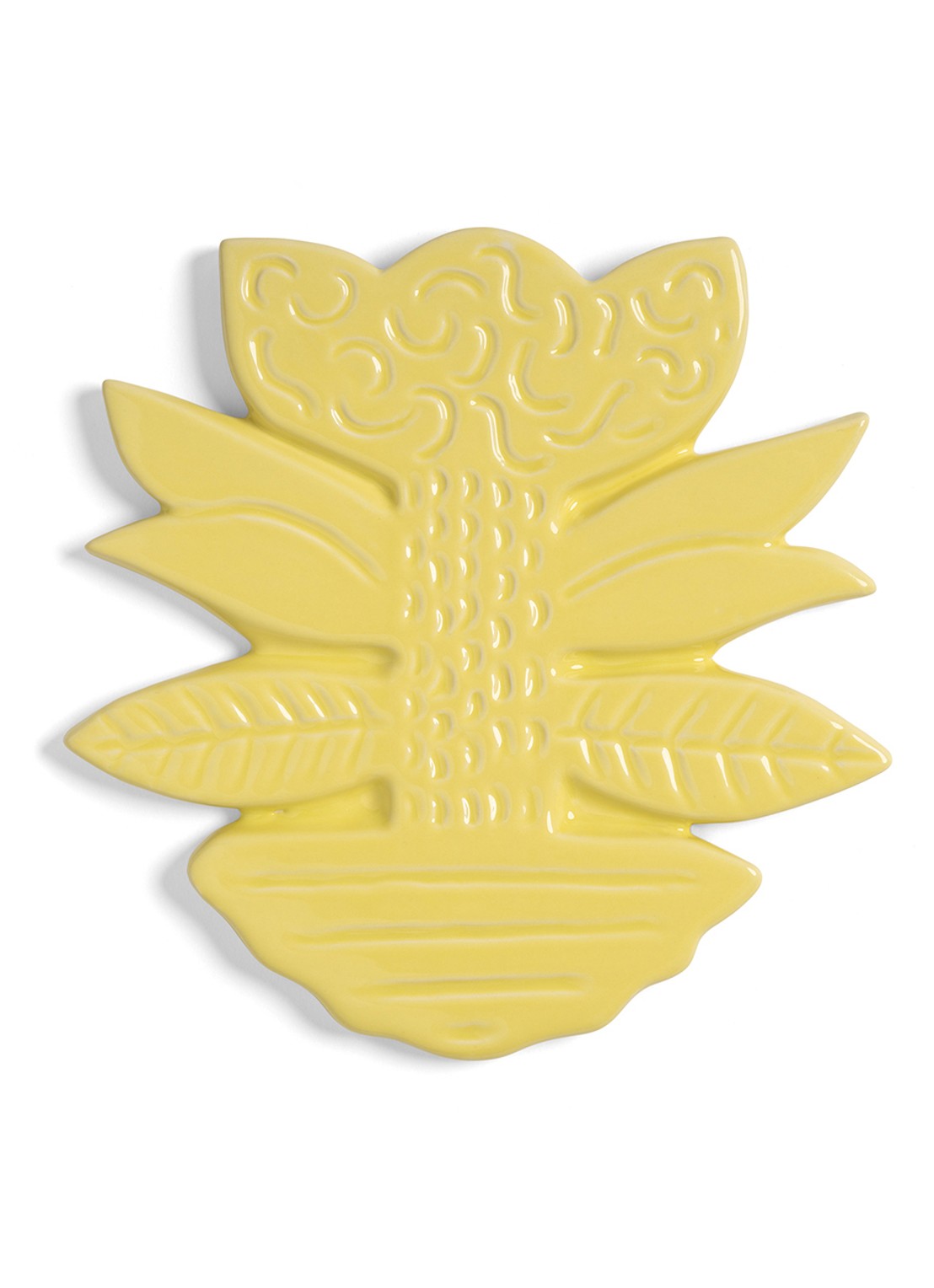 &Klevering Blume pannenonderzetter - voorkant 2 geel