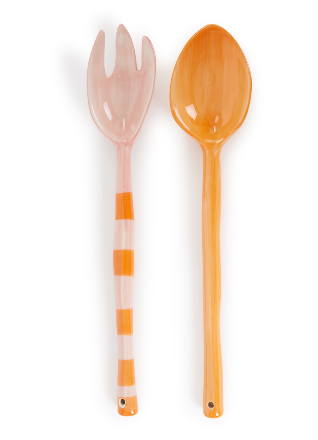 &Klevering Boavista saladebestek 2-delig - voorkant oranje
