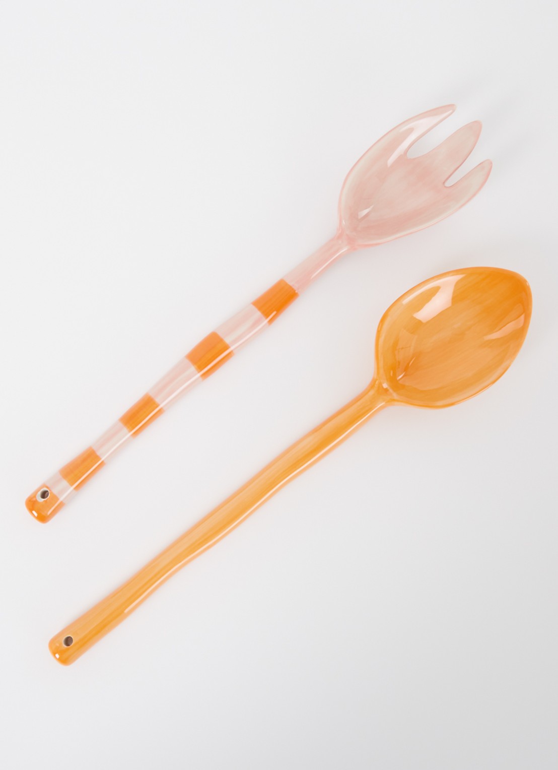 &Klevering Boavista saladebestek 2-delig - voorkant 2 oranje