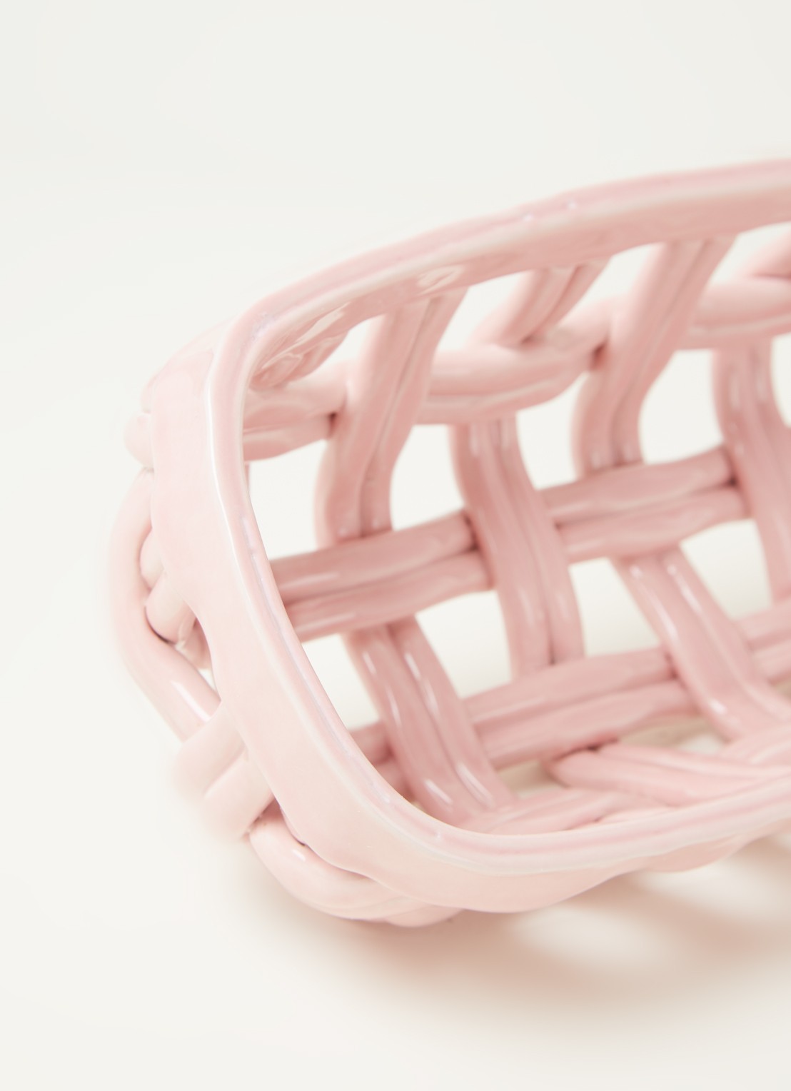 &Klevering Broodmand 31,5 x 12 cm - detail 3 lichtroze