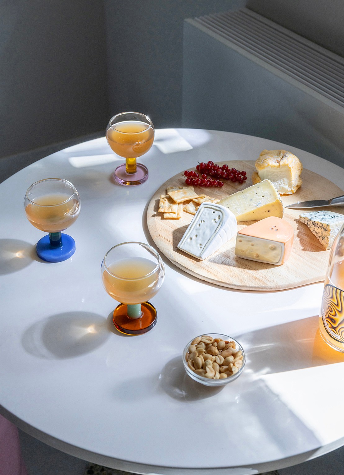 &Klevering Cantine amber glazen set van 2 - detail 4 blauw