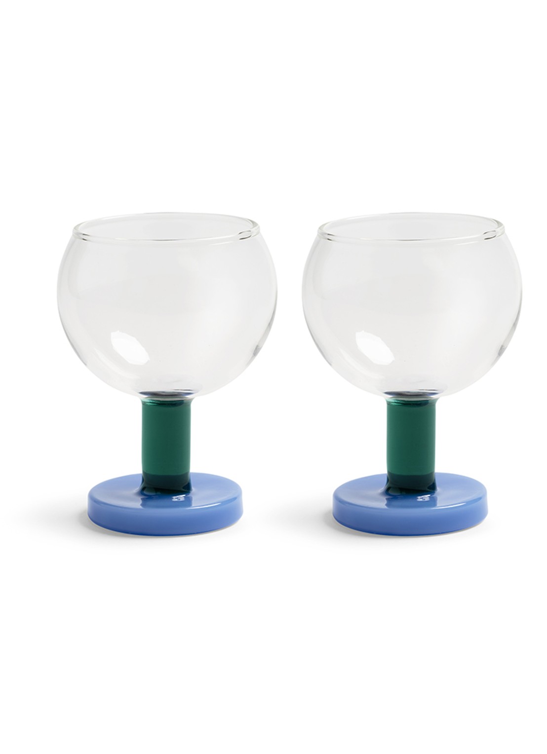 &Klevering Cantine cocktailglas set van 2 - voorkant 3 blauw