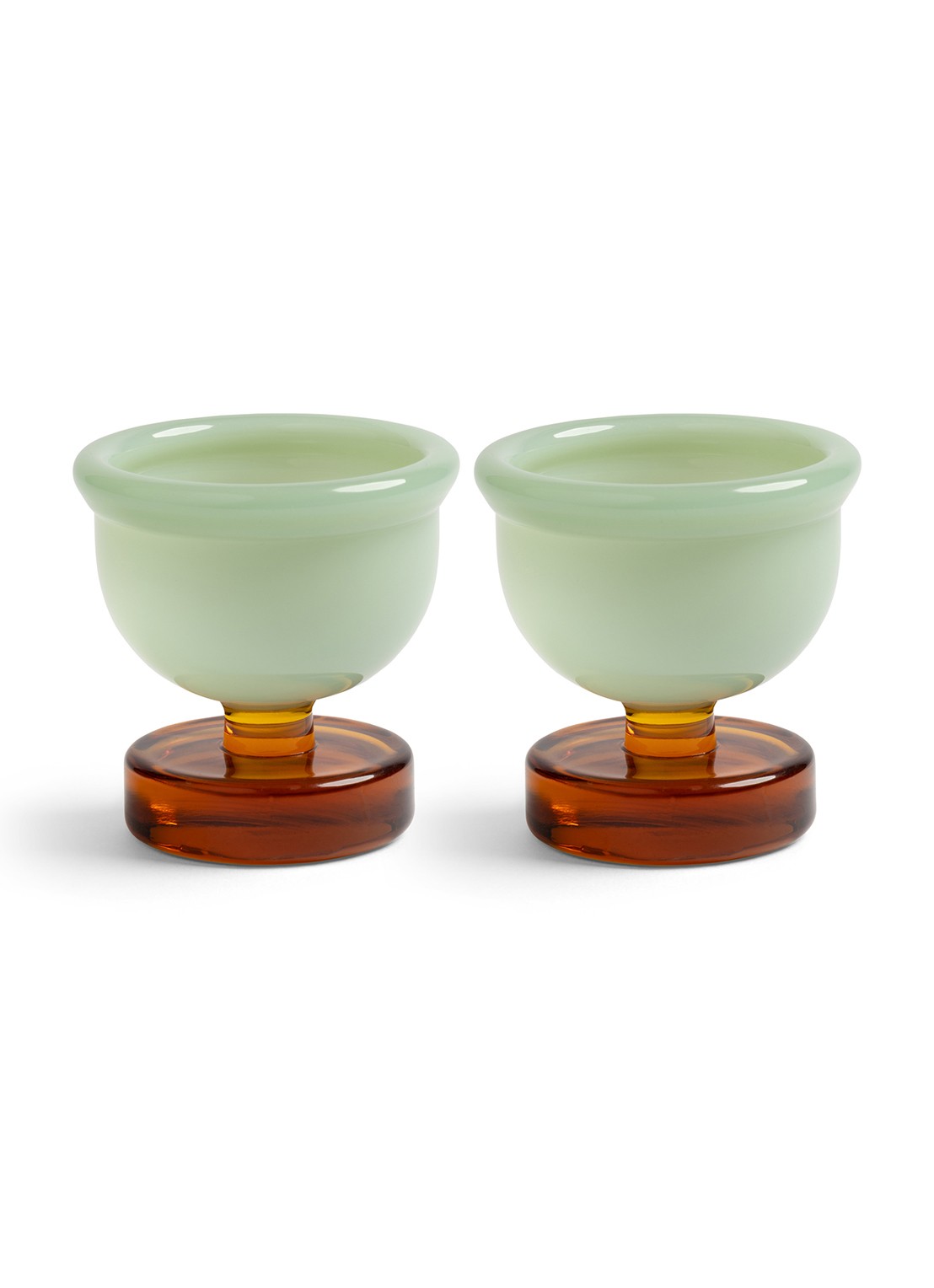 &Klevering Cantine eierdop 5,5 cm set van 2 - voorkant 3 turquoise
