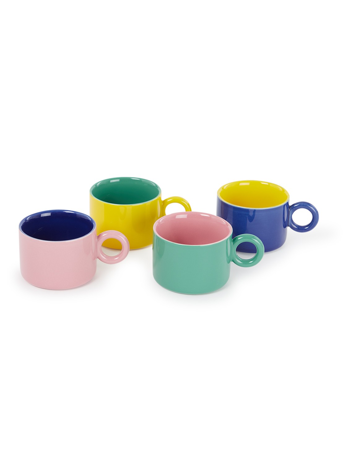 &Klevering Chiquito kopje 20 cl set van 4 - voorkant multicolor