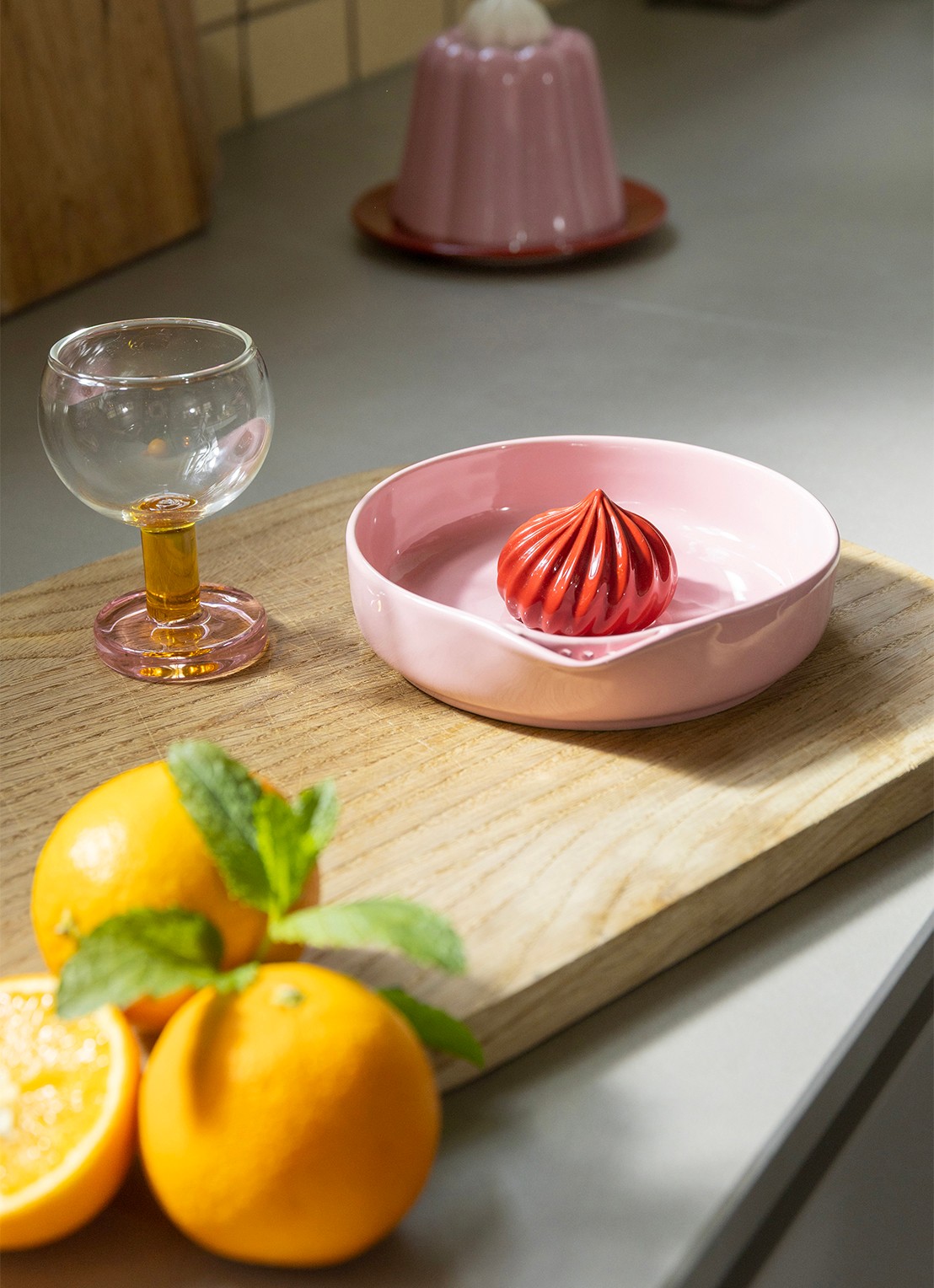 &Klevering Citruspers pudding pink  - voorkant 3 roze