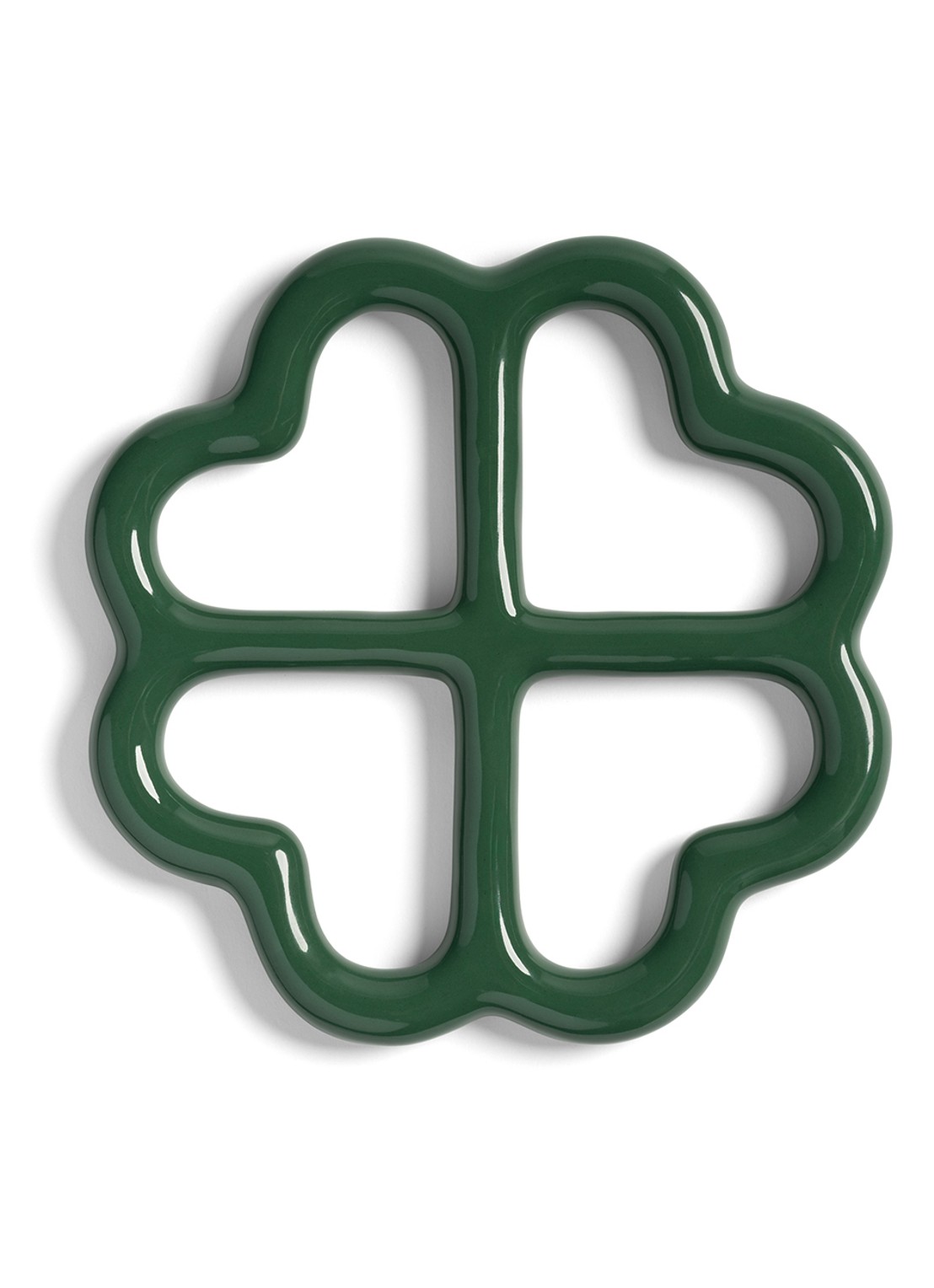 &Klevering Clover pannenonderzetter - voorkant groen