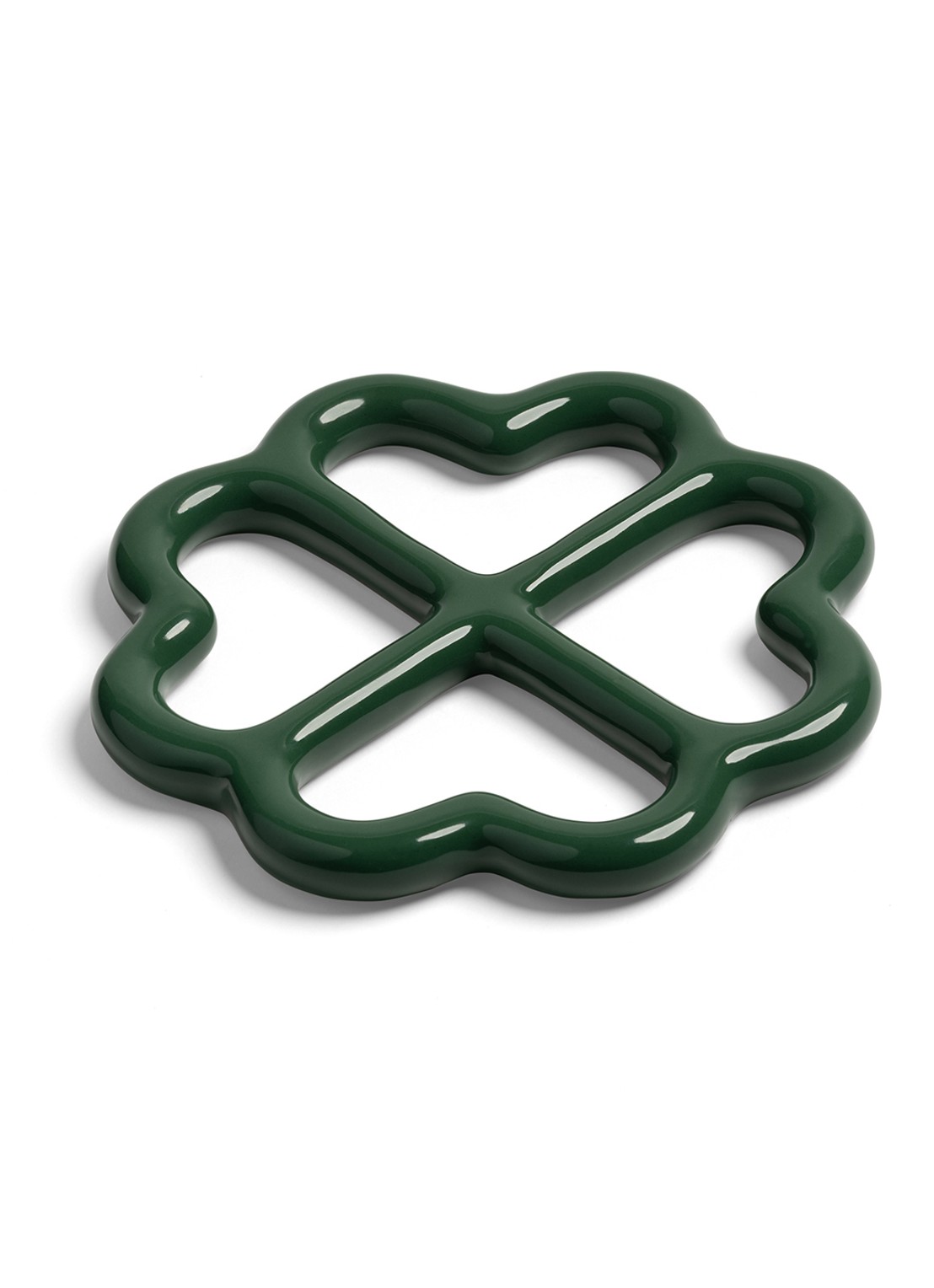 &Klevering Clover pannenonderzetter - voorkant 2 groen