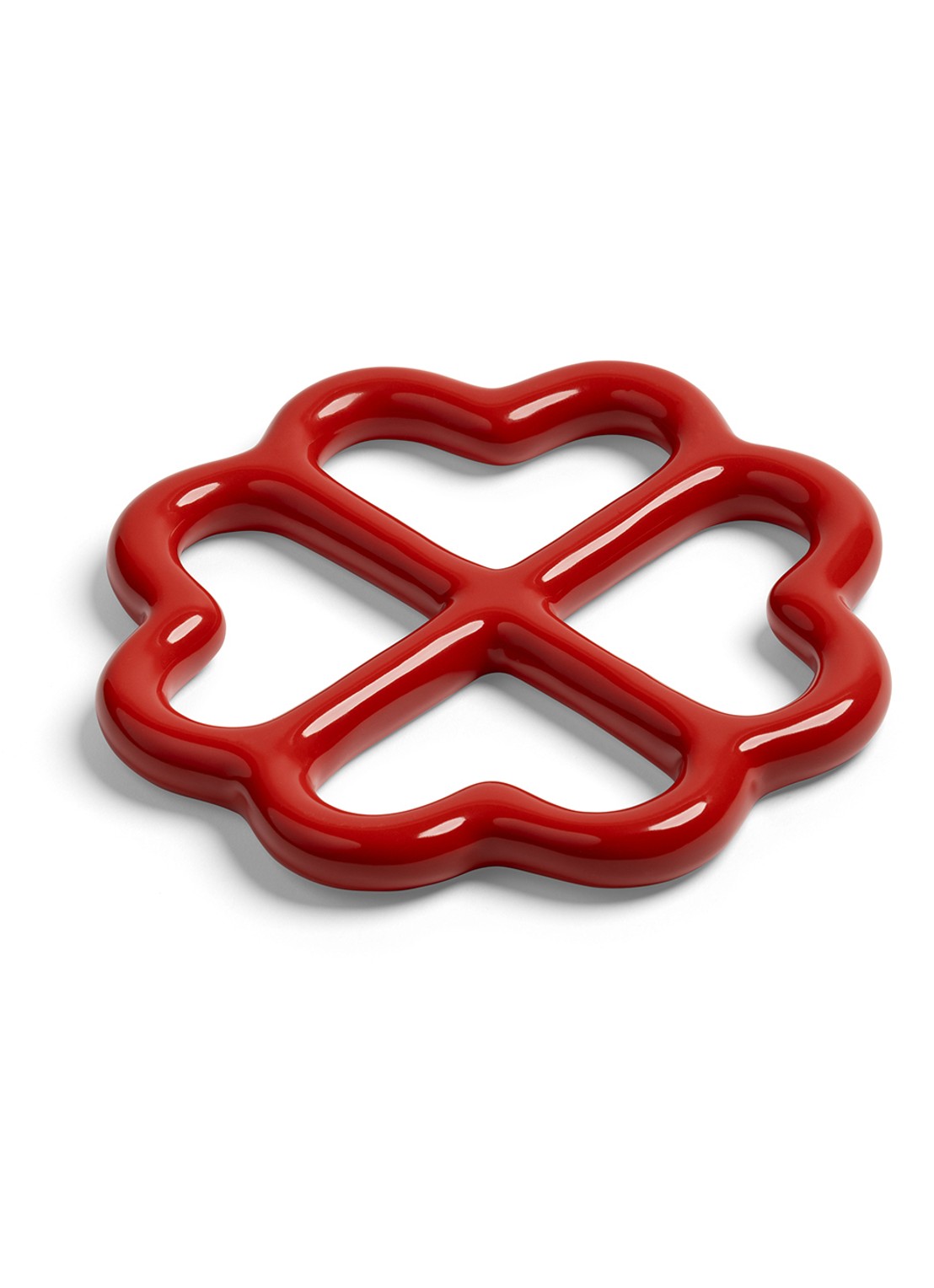 &Klevering Clover pannenonderzetter - voorkant 2 rood