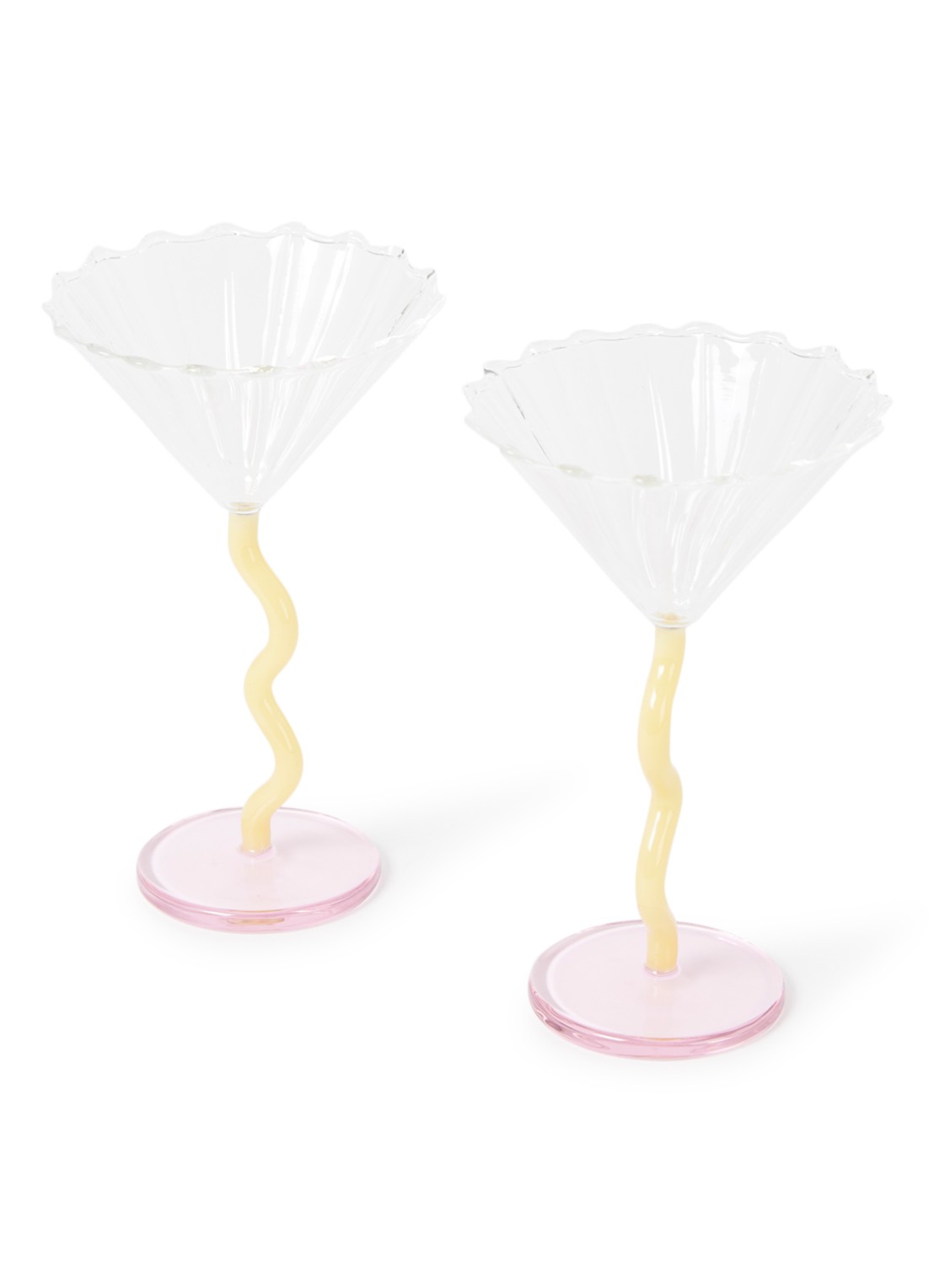 &Klevering Curve Coupe 15 cl set van 2 - voorkant multicolor