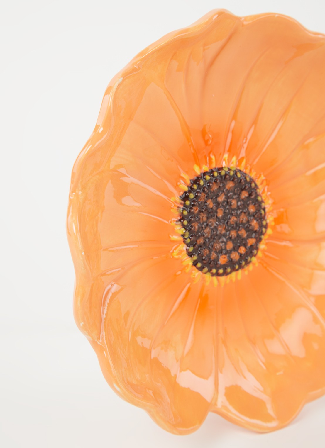 &Klevering Dahlia serveerschaal 18 cm  - detail oranje