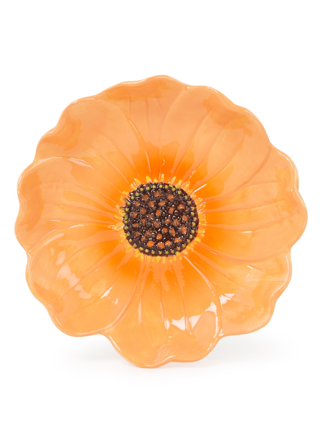 &Klevering Dahlia serveerschaal 18 cm  - voorkant 2 oranje