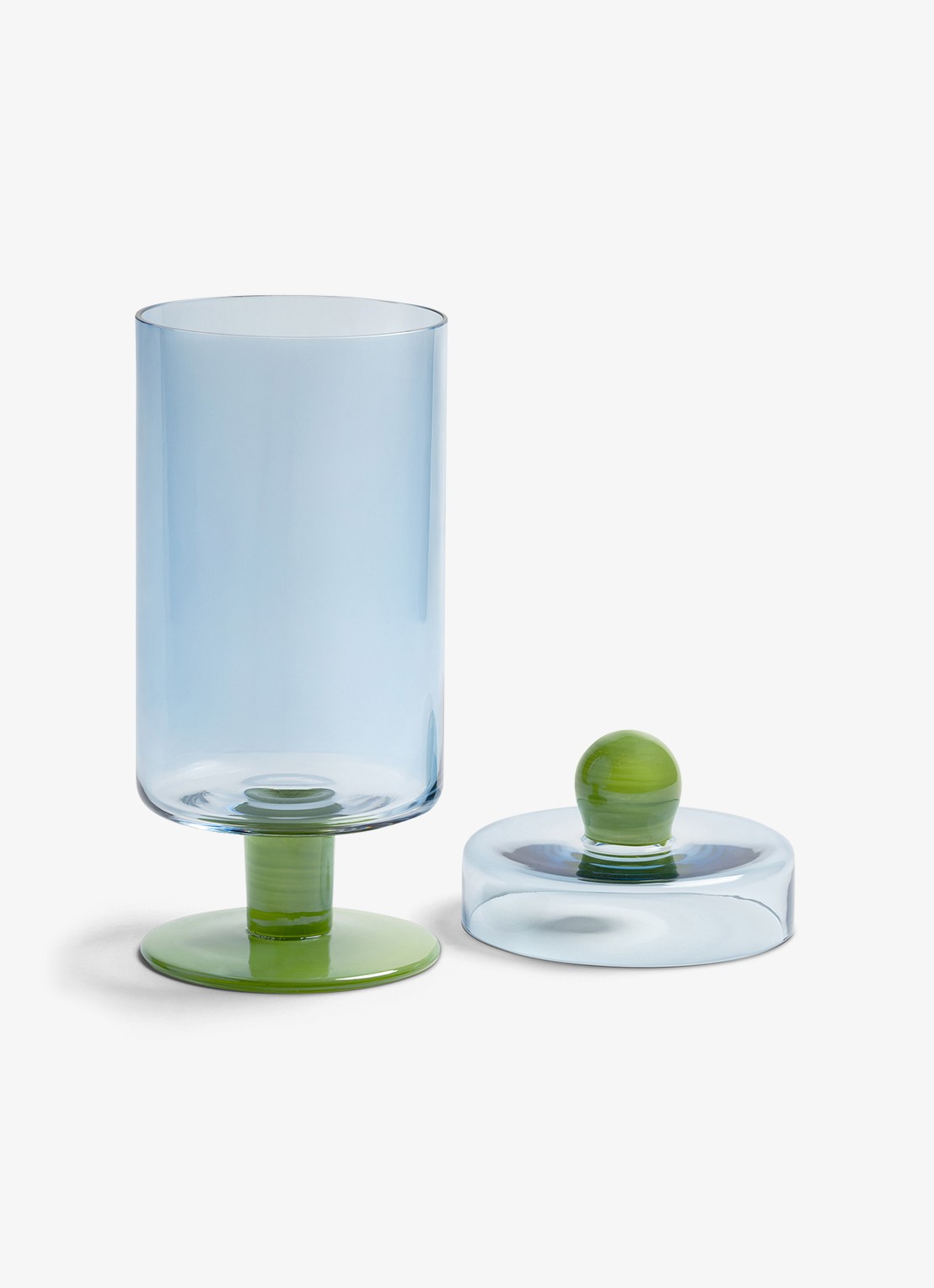 &Klevering Decoratieve voorraadpot duo - voorkant 3 blauw