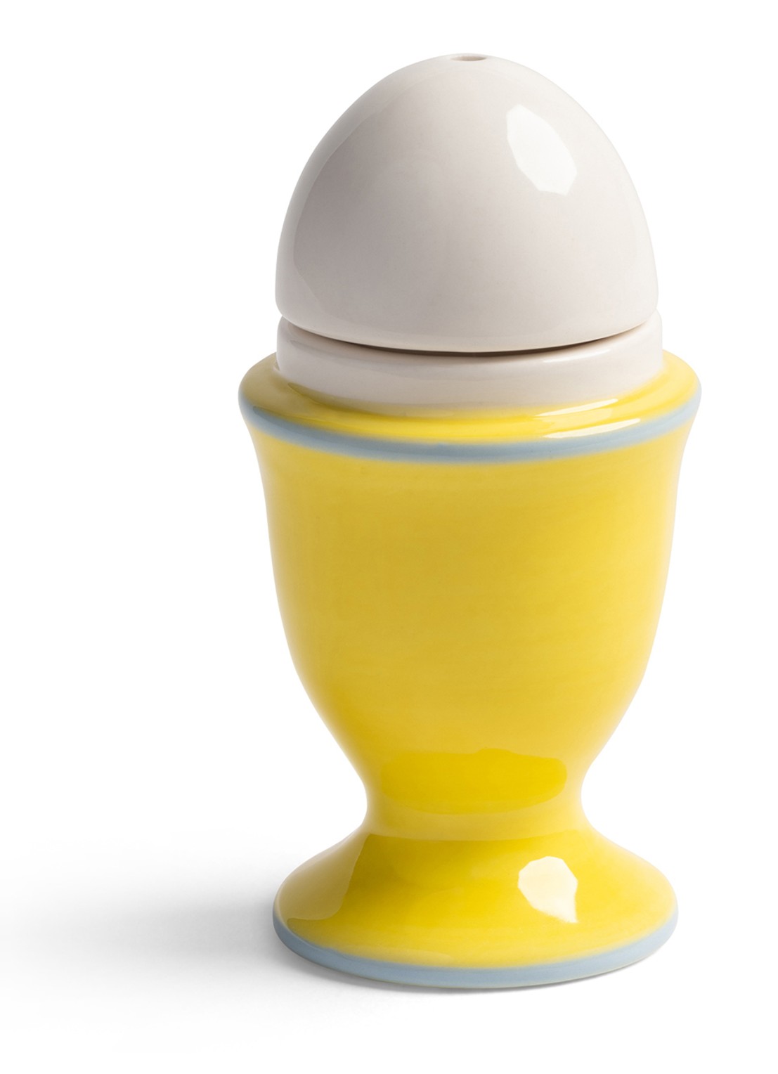 &Klevering Egg zout- en peperstel 10 cm - voorkant 2 geel