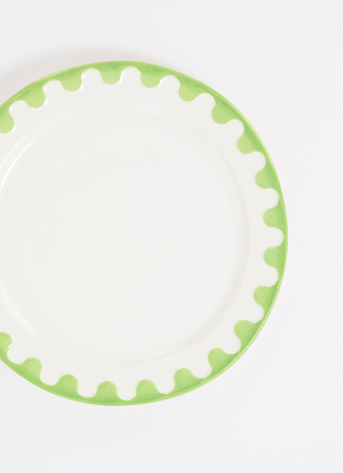 &Klevering Folk ontbijtbord 22,5 cm set van 4 - detail 3 wit