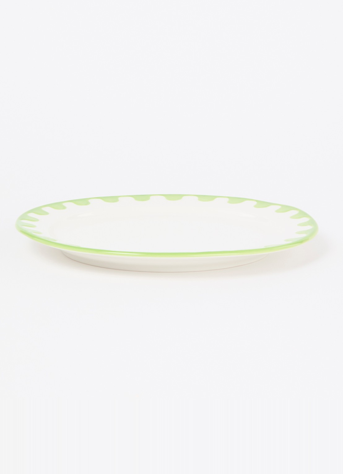 &Klevering Folk ontbijtbord 22,5 cm set van 4 - voorkant 2 wit