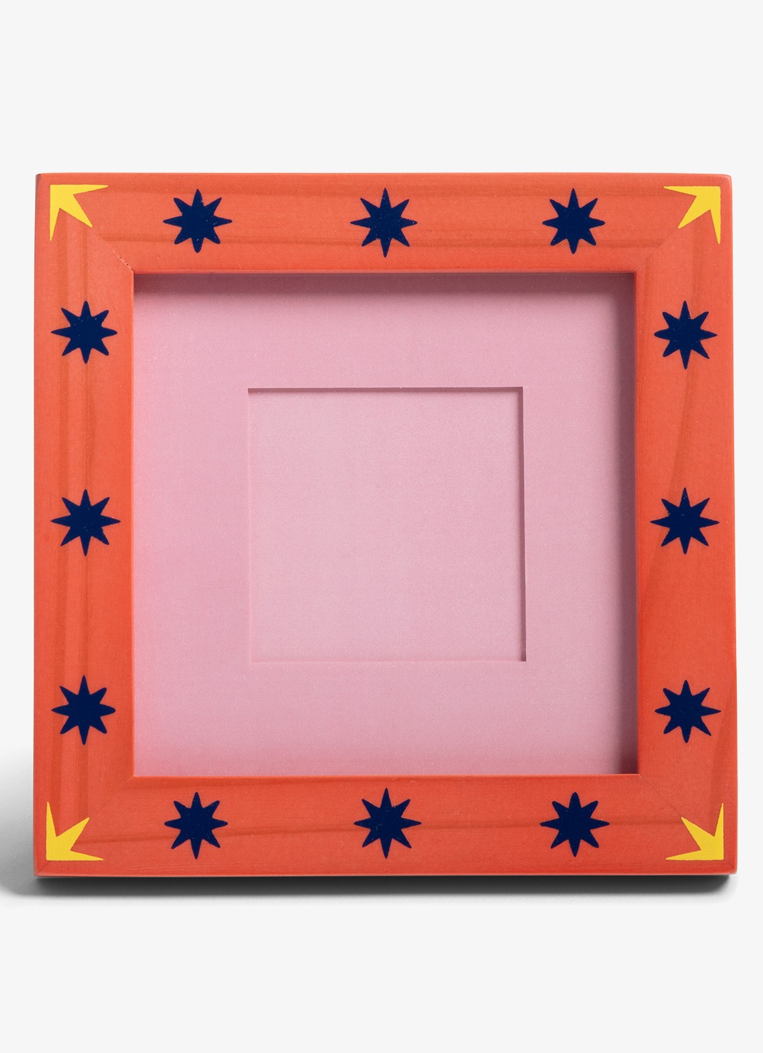 &Klevering Fotolijst met sterren 14 x 14 cm  - voorkant 2 rood