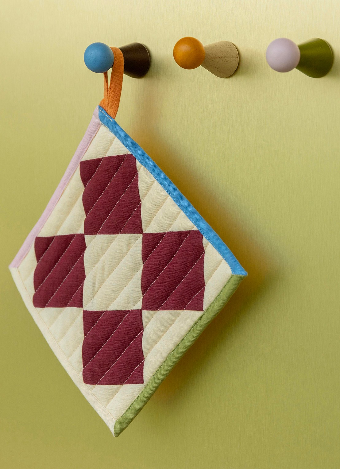 &Klevering Halma wandhaak 6,5 cm set van 2 - detail 2 bruin