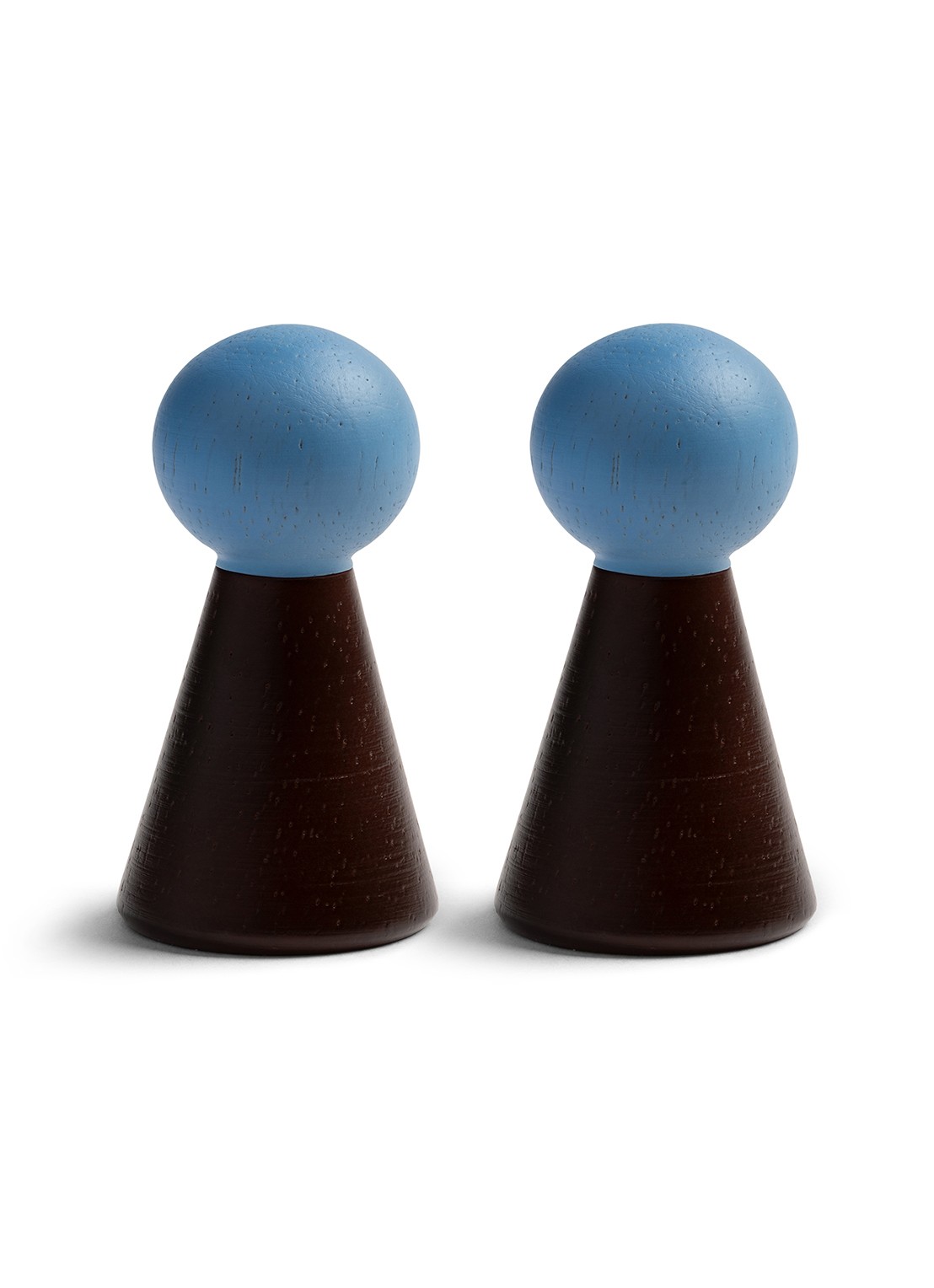 &Klevering Halma wandhaak 6,5 cm set van 2 - voorkant 3 bruin