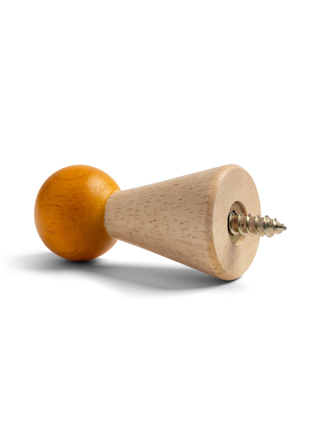 &Klevering Halma wandhaak 6,5 cm set van 2 - achterkant oranje