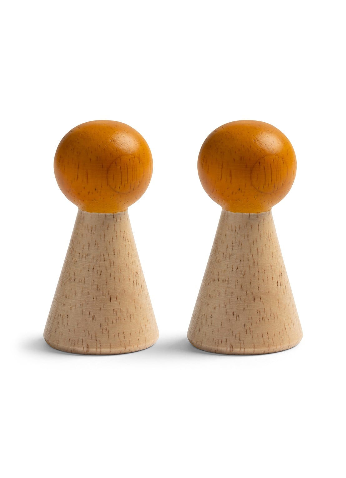 &Klevering Halma wandhaak 6,5 cm set van 2 - voorkant 4 oranje