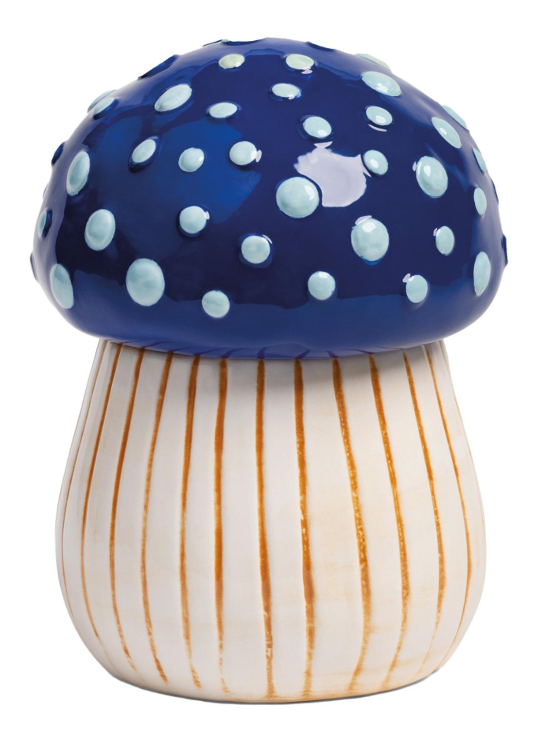 &klevering Magic Mushroom voorraadpot - voorkant blauw