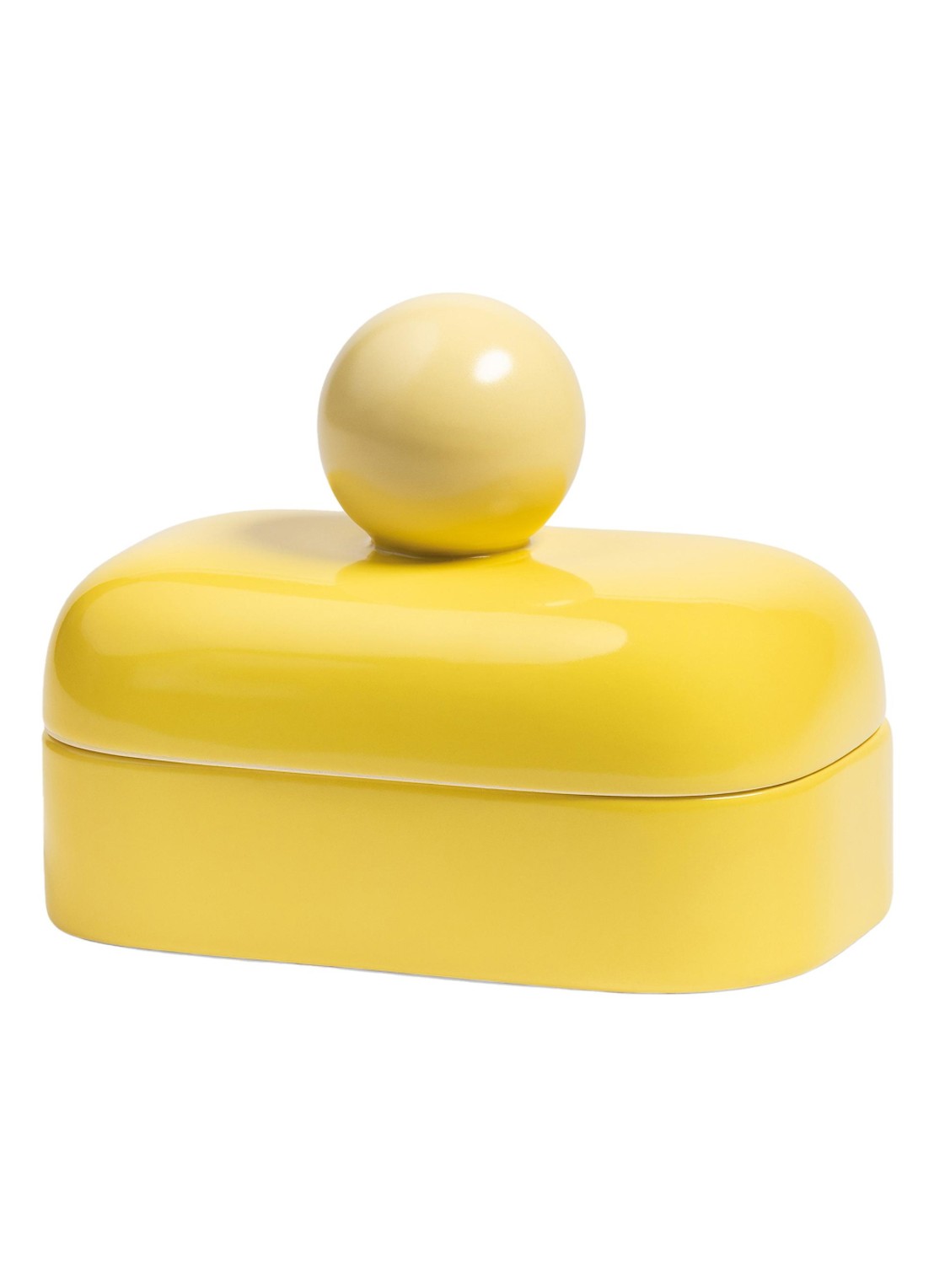 &klevering Orb opberger small  - voorkant geel