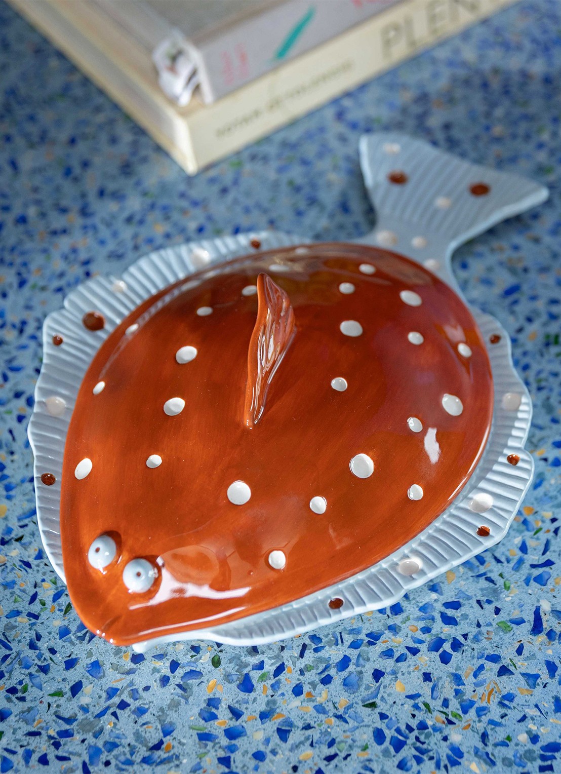 &Klevering Plaice serveerschaal 29,5 cm - detail 2 bruin