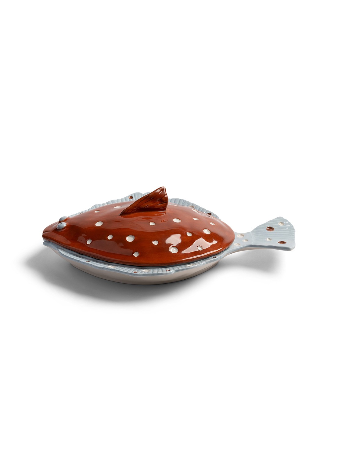 &Klevering Plaice serveerschaal 29,5 cm - voorkant 4 bruin