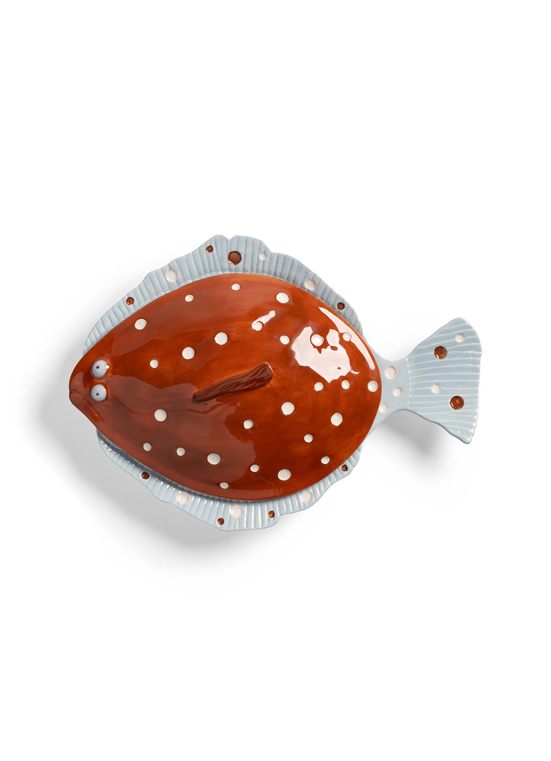 &Klevering Plaice serveerschaal 29,5 cm - voorkant 5 bruin