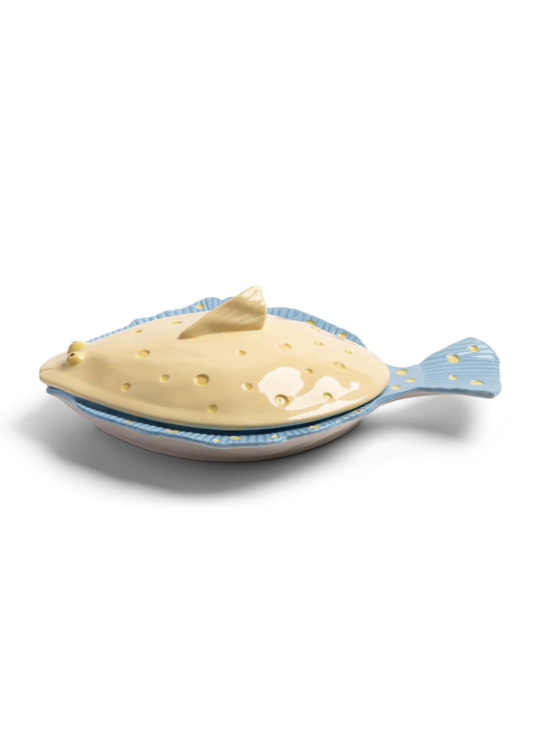 &Klevering Plaice serveerschaal 29,5 cm - voorkant staalblauw